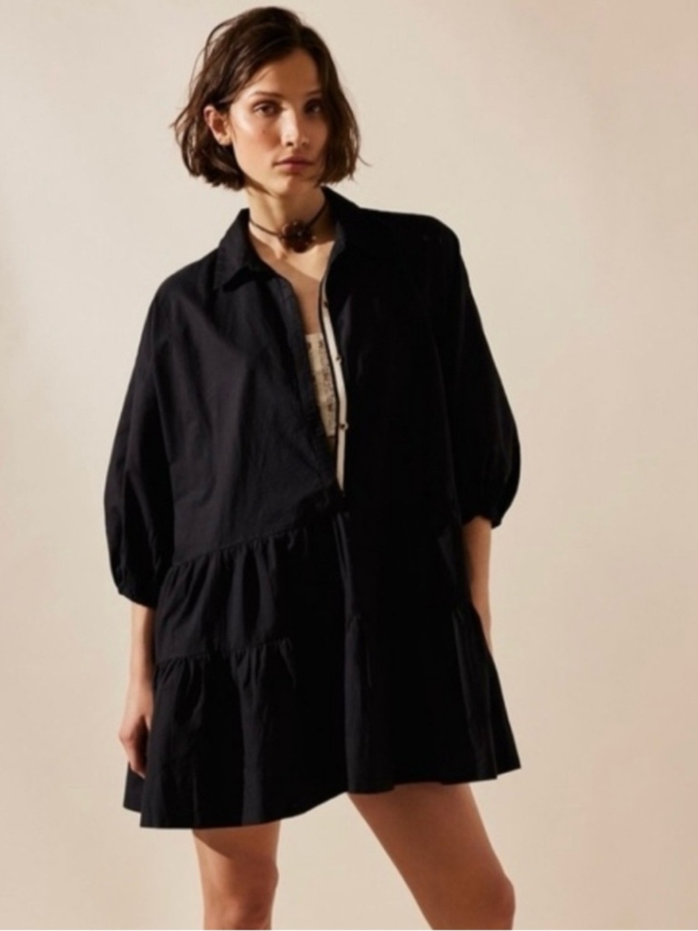 Free People Misha Mini Shirt
Dress Black Medium